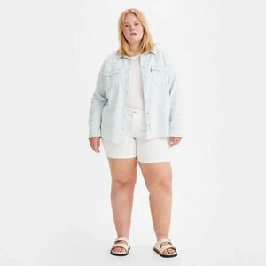 Signature by Levi Strauss & Co. High Rise Plus Size Heritage Denim  Shorts 22W.